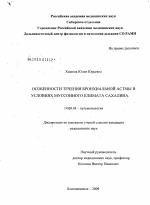 Особенности течения бронхиальной астмы в условиях муссонного климата Сахалина - диссертация, тема по медицине