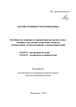 Особенности клиники и терапии бронхиальной астмы у женщин в различные возрастные периоды (пубертатный, репродуктивный, климактерический) - тема автореферата по медицине