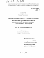 Влияние низкоинтенсивного лазерного излучения на состояние местного иммунитета репродуктивной системы у женщин с хламидийной инфекцией - диссертация, тема по медицине