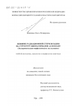 Влияние радиационной стерилизации на структуру биоматериалов Аллоплант - диссертация, тема по ветеринарии