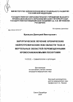 Хирургическое лечение хронических нейротрофических язв области таза и вертельных областей перемещенными кровоснабжаемыми лоскутами - диссертация, тема по медицине