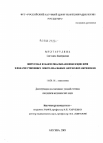 Вирусная и бактериальная инфекция при злокачественных эпителиальных опухолях яичников - диссертация, тема по медицине