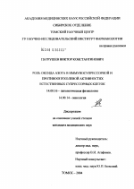 Роль оксида азота в иммуносупрессорной и противоопухолевой активностях естественных супрессорных клеток - диссертация, тема по медицине