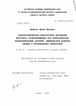 Сцинтиграфическая диагностика нарушений мозгового кровообращения при атеросклерозе брахиоцефальных артерий, ишемической болезни сердца и артериальной гипертонии - диссертация, тема по медицине