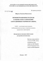 Биоинформационные подходы к оценке и восстановлению адаптационных резервов организма - диссертация, тема по медицине