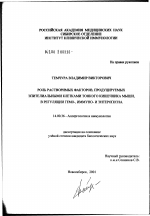 Роль растворимых факторов, продуцируемых клетками тонкого кишечника мыши, в регуляции гемо-, иммуно- и энтеропоэза - диссертация, тема по медицине