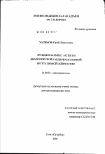 Функциональные аспекты диабетической кардиоваскулярной вегетативной нейропатии - диссертация, тема по медицине