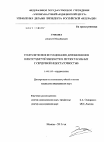 Ультразвуковое исследование для выявления внесосудистой жидкости в легких у больных с сердечной недостаточностью - диссертация, тема по медицине