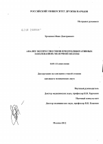 Анализ экспрессии генов при пролиферативных заболеваниях молочной железы. - диссертация, тема по медицине