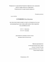 Экспрессия генов раннего ответа и генов каспаз как возможный диагностический маркер при развитии рака шейки матки - диссертация, тема по медицине