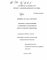 Экология и синтаксономия галофитной растительности Волго-Уральского междуречья - диссертация, тема по ветеринарии